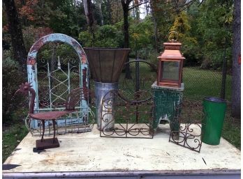 Fantastic Decorator Accent Lot - Country / Rustic / Classic - Iron - Tin - Brass - 10 Pieces Total ! SUPER NI