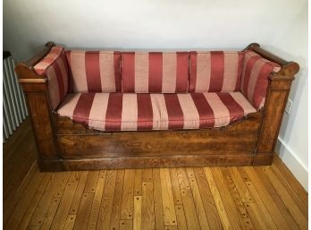 Fabulous French Day Bed From Lerebours Antiques In NYC ( Paid $7,500 ) FANTASTIC Piece - Beautiful Wood