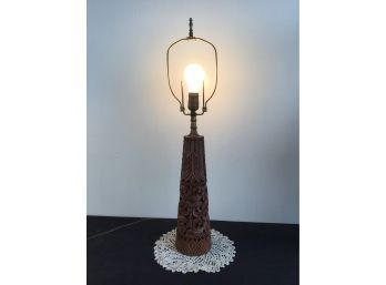 Beautifully Wood Carver Lamp