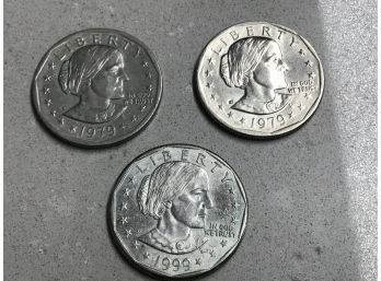 Lot Of 3 Liberty One Dollar Coins