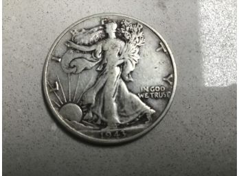 1943  Liberty Silver Half Dollar