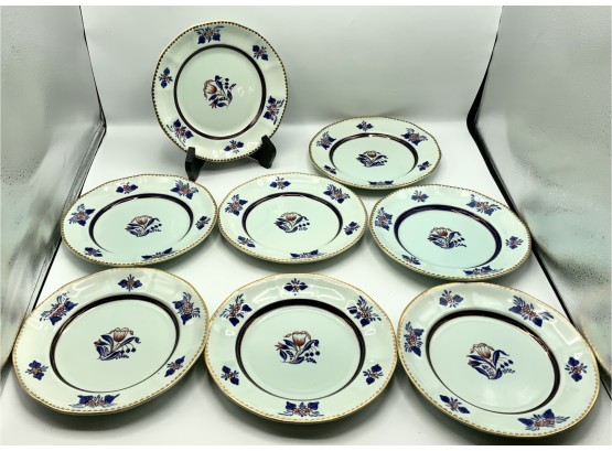 8 Beautiful Antique Plates Adams England ~ Calyx Ware ~ #2609