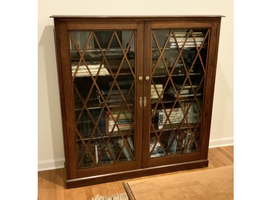 Beautiful Antique Glass Door Bookcase