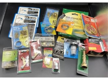 Hardware Lot ~ New Items ~ Brass Nozzle, Picture Wire & More ~