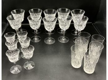 Beautiful Glass Lot Set Of Glasses