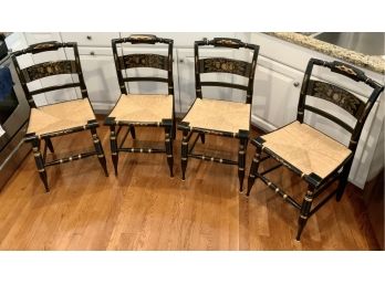 4 Hitchcock Chairs