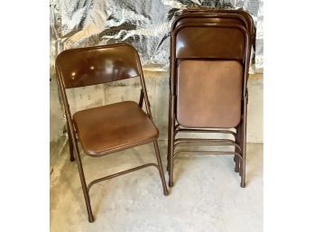 4 Folding Chairs ~ Samsonite ~