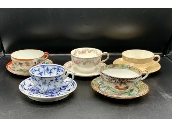 5 Antique Tea Cups
