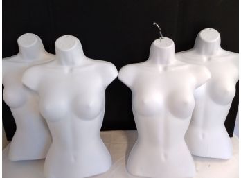 4 Hanging White Female Mannequin's