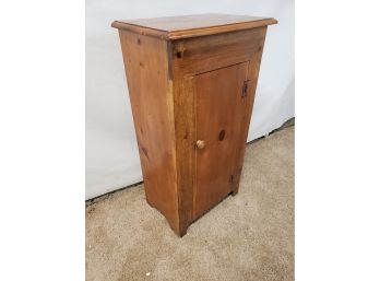 Vintage Hinged Top Tall Kitchen Accent Storage Cabinet