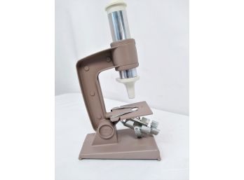 Vintage Gilbert Children's Microscope With Test Tubes And Slides