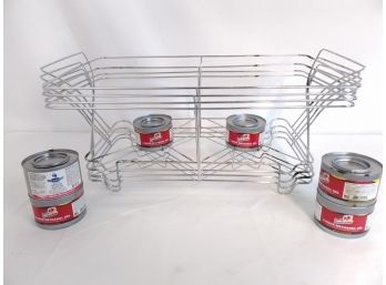 Wire Chafer Stands With Sterno Methanol Gels