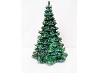 12.5'  Vintage Light Up Ceramic Christmas Tree