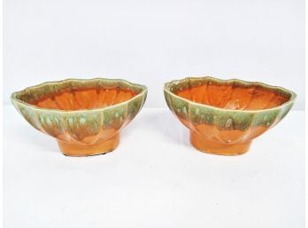 Vintage Cookson Drip Pottery Planters/flower Pots CP-3206