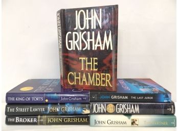 7 First Edition John Grisham Novels, 'The Chamber', 'The Last Juror', Etc.