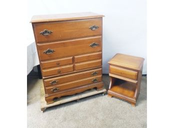 4 Drawer Bedroom Chest And Nightstand