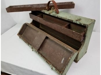 Antique Primitive Handmade Carpenter's Tool Box Chest