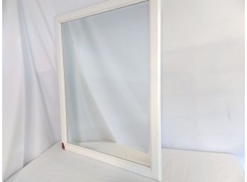 Stylish White Framed Mirror