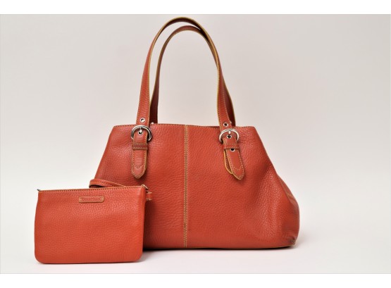 Authentic Cole Haan Handbag In Rust Color
