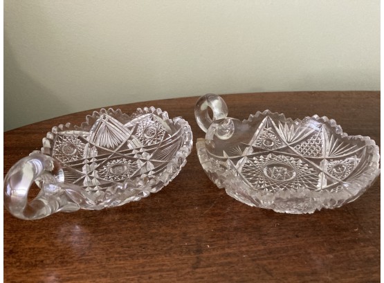 3 Pieces Of Cut Glass