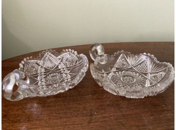3 Pieces Of Cut Glass