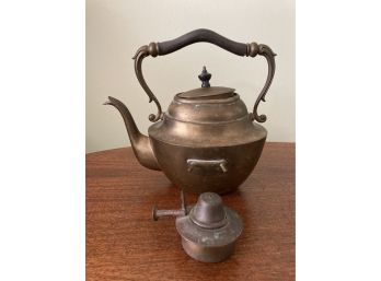 Copper Tea Pot  Not Sure Of The Little Pot Could Be For Tea