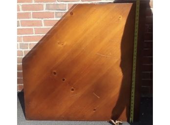 Solid Wood Corner Table With 1 Draw