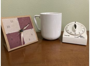 Times Lot Clock Made From Paper A Timer And A Cup For Your Coffee