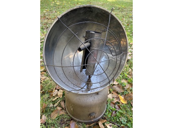 Vintage Kerosene Heater With Heat Reflector