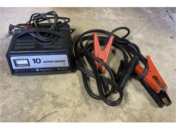 Ten Amp Battery Charger And Cables