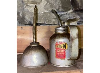 Two Small Oil Cans
