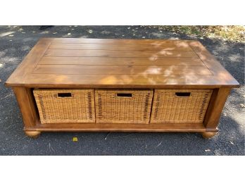 Coffee Table With Storage Baskets
