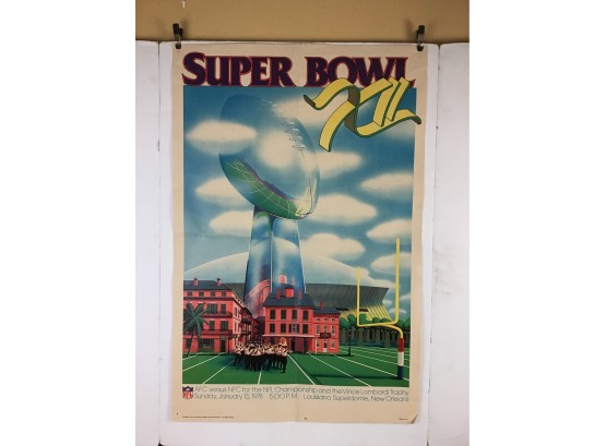Vintage Super Bowl XII Poster