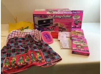 Vintage Easy Bake Oven And Accessories