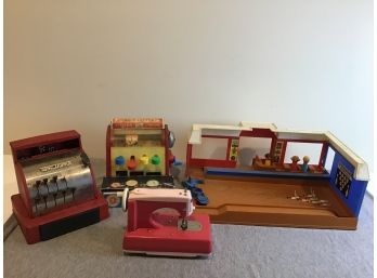 Vintage 4 Piece Toy Lot Cash Registers