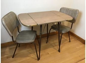 Retro Louisville Chair Co.  Petite  Drop Leaf Table And Chairs