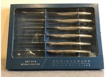 Oneidacraft Deluxe Stainless Steak Knife Set