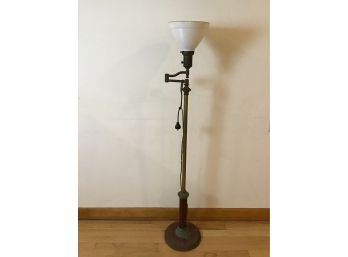 Antique Swing Arm Floor Lamp