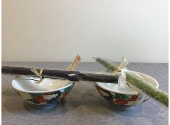 Chinese Bowls And Chop Sticks