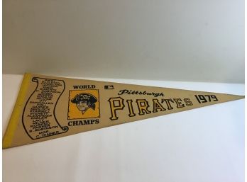 Vintage World Champs Pirate's Pennant