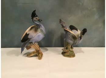 Pair Of Ceramic Birds