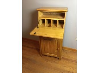Petite Solid Wood Secretary Desk