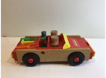 Vintage Wood Playschool Car