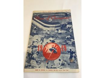 1949 New York Yankee's Program