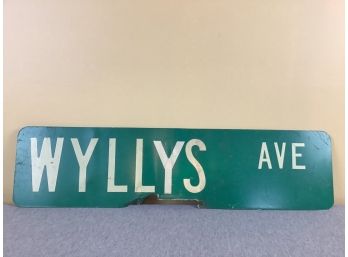 Wyllys Ave Sign