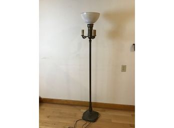 Heavy Brass Antique 4 Light Floor Lamp