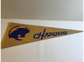 Vintage Chargers Pennant