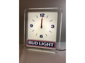 Light Up Bud Light Clock