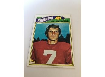 Joe Theismann Football Card