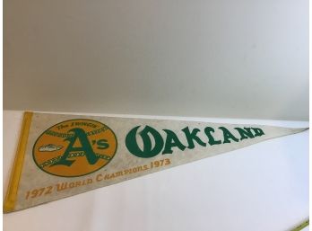 Vintage Oakland A's Pennant